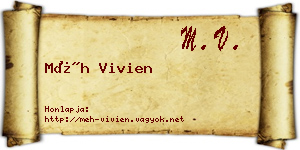 Méh Vivien névjegykártya